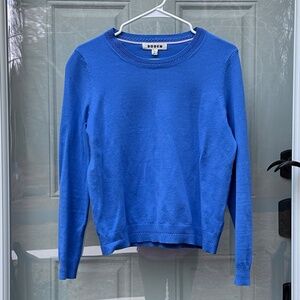 BODEN Catriona Cotton Crew Sweater, periwinkle blue, size S, worn once!